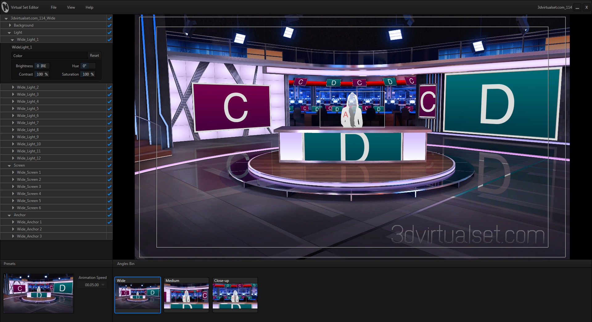 Virtual Studio 114 For Tricaster Tricaster Virtual Set Template