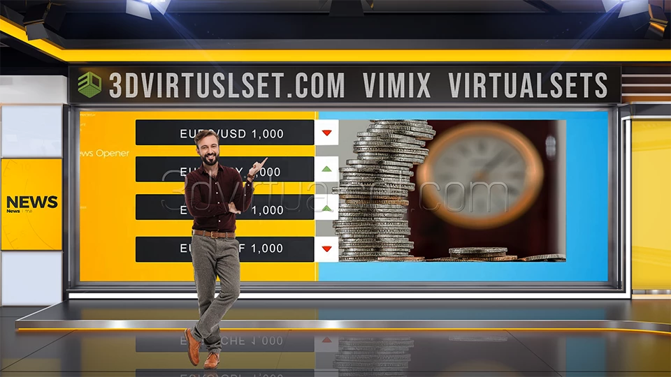Virtual Set 127 For vMix Wide