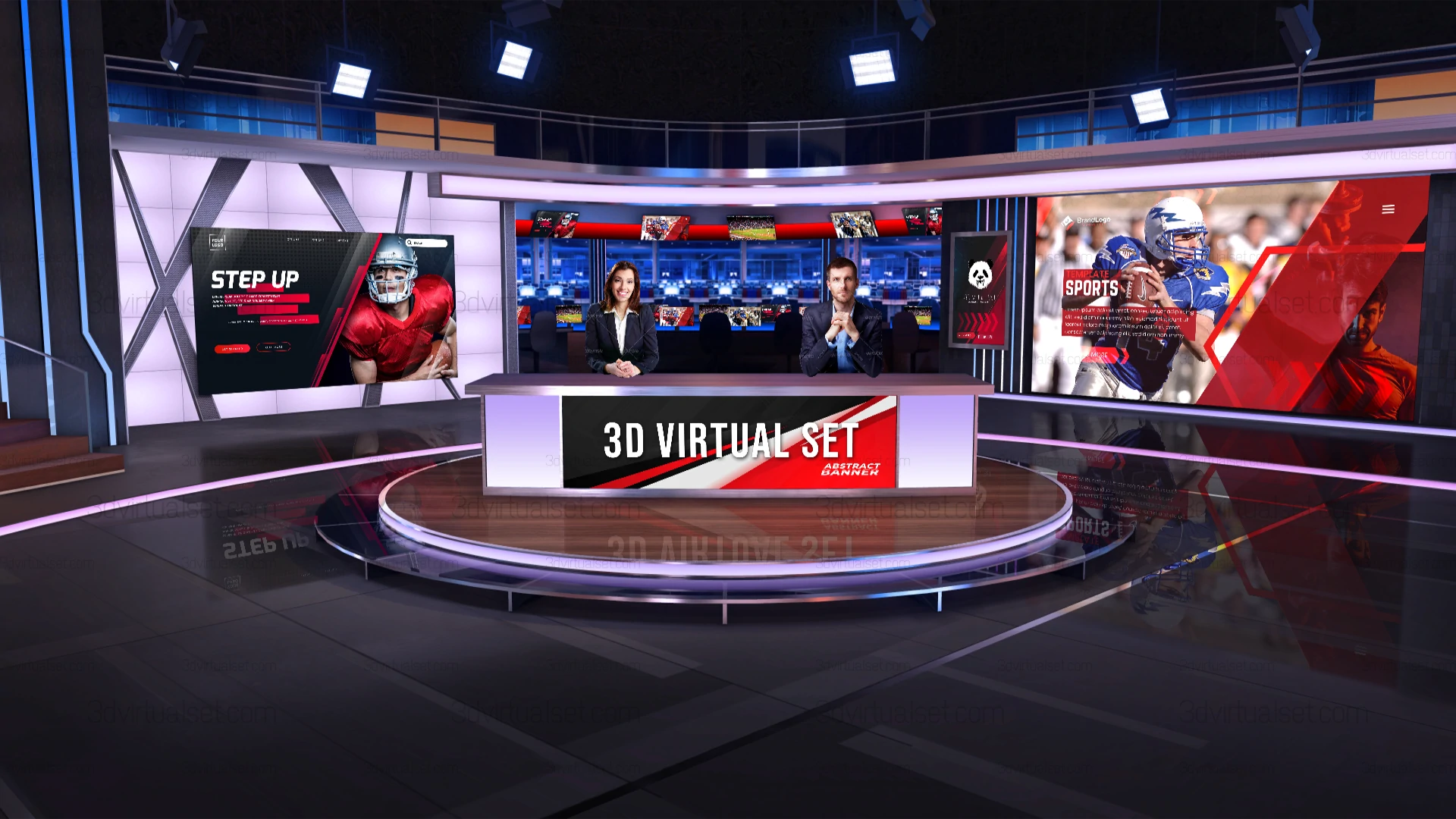 Virtual Studio 114 for Tricaster | Tricaster Virtual Set Template