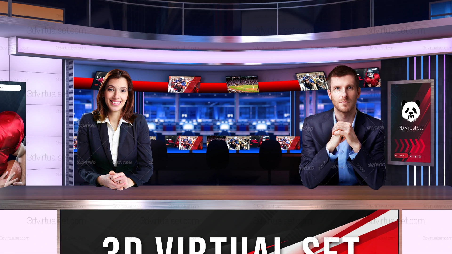 Virtual Studio 114 for Tricaster | Tricaster Virtual Set Template